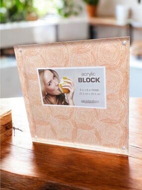 8 x 8” Acrylic Block Picture Frame